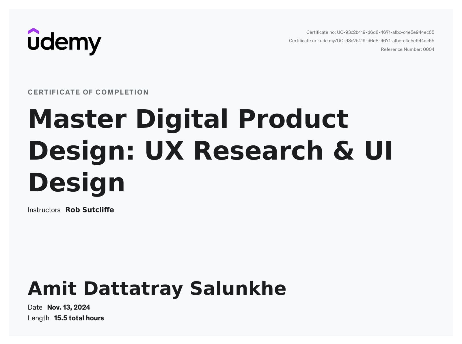 Master Digital Product Design: UX Research & UI Design certificate